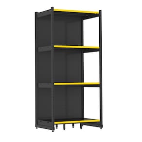 Rack Parede 202 Fit 60 Inicial Preto 90x60 Pe Amarelo