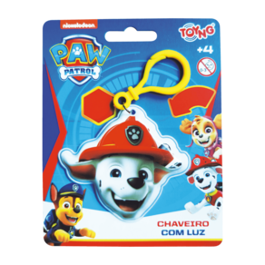 Chaveiro com luz clip on Patrulha Canina - Marshall TOYNG