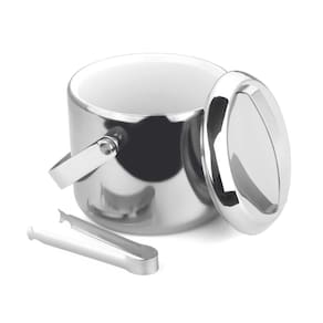 Balde De Gelo Térmico 1L Inox Com Tampa e Pinça Bar Forma