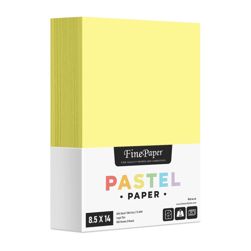 Paper S: impressão superfina, cor pastel canário, 75 g/m2, 500 folhas