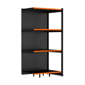 Rack Parede 202 Fit 60 Continuação Preto 90x60 Pe Laranja