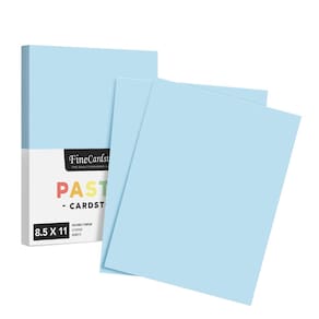 Papel de cartolina S Impressão superfina 8,5x11 199gsm azul 50 folhas