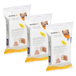 Bomba de mama e toalhetes acessórios Medela Quick Clean 72 Wipes