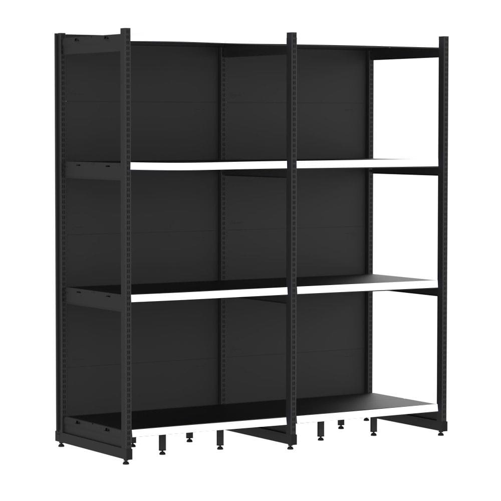 Rack Parede 202 Fit 60 Ate 2 Metros Preto 8 Bandeja Pe Branc