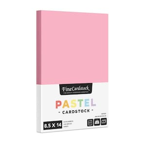 Papel de cartolina S Impressão superfina 8,5 x 14 polegadas 50 folhas rosa