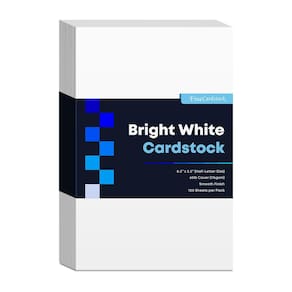 Cardstock S, impressão superfina, tamanho de meia letra, 176 g/m2, 100 folhas