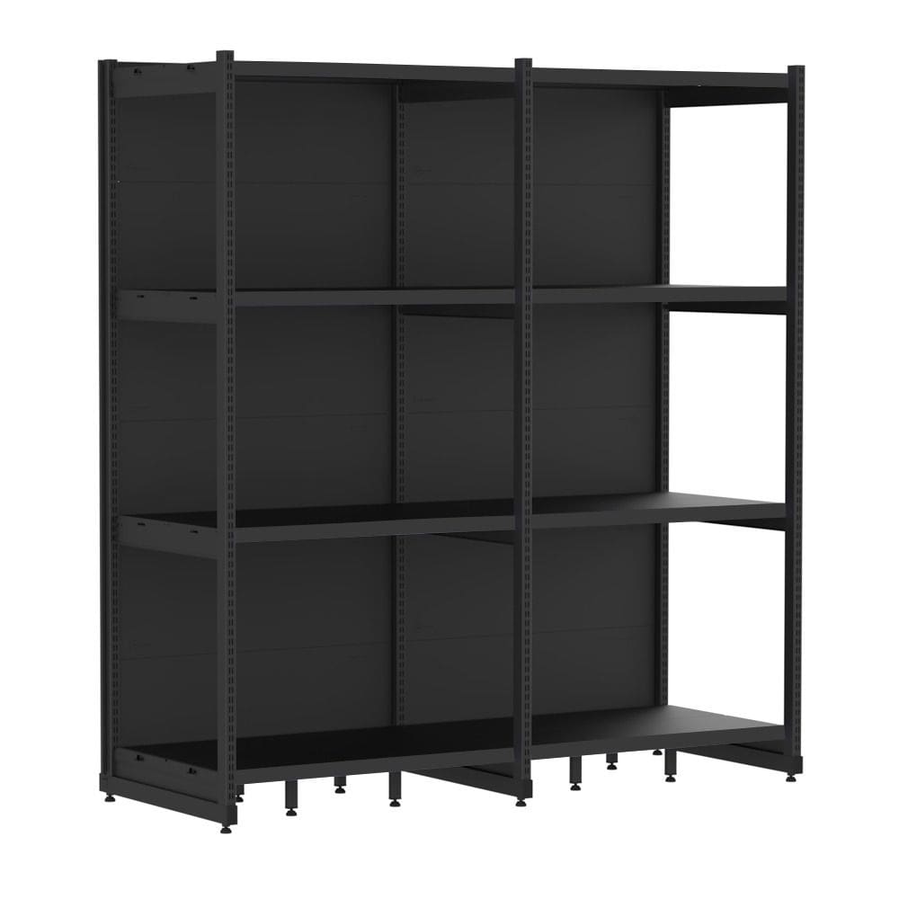 Rack Parede 202 Fit 60 Ate 2 Metros Preto 8 Bandeja Spe