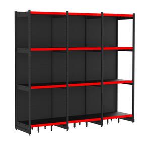 Rack Parede 202 Fit 60 Ate 3 Metros Preto 12 Bandeja Pe Verm