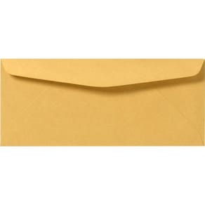 Envelopes Envelopes On #10 Kraft 100, pacote de 9,5 x 4,125 polegadas