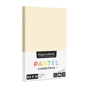 Papel cartolina S Impressão superfina 8,5x14 (creme) 50 folhas