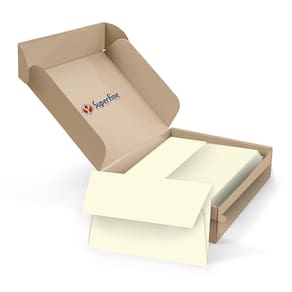 Envelopes A4 Creme/Natural para convites — pacote com 50
