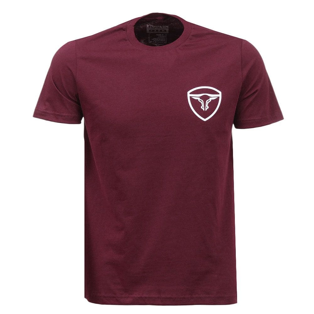 Camiseta Masculina Vinho King Farm 37925