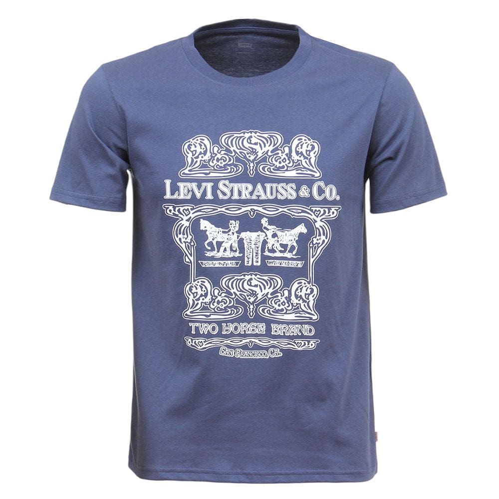 Camiseta Azul Masculina Levi`s 38236