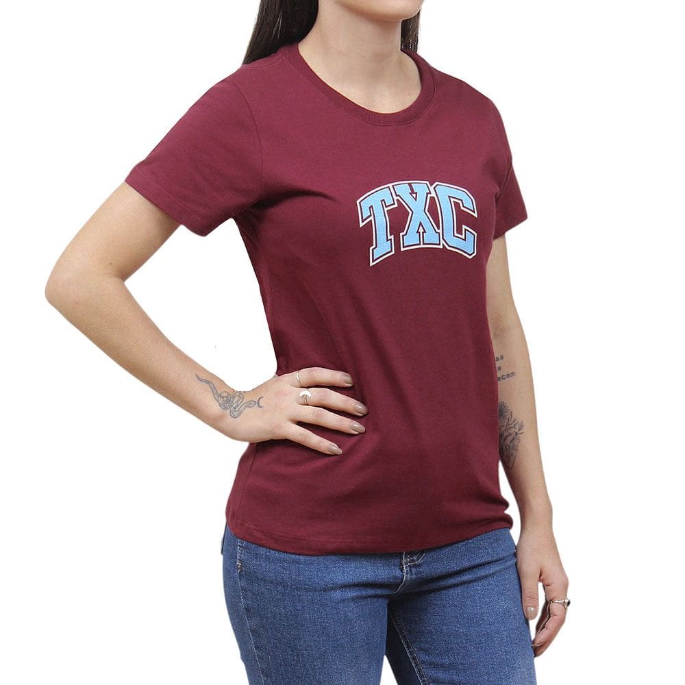 Camiseta Feminina Vinho TXC 38218