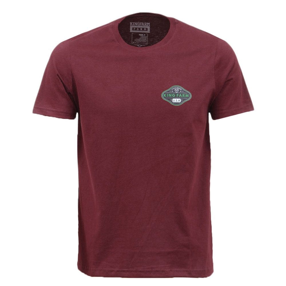 Camiseta Masculina Vinho King Farm 37642