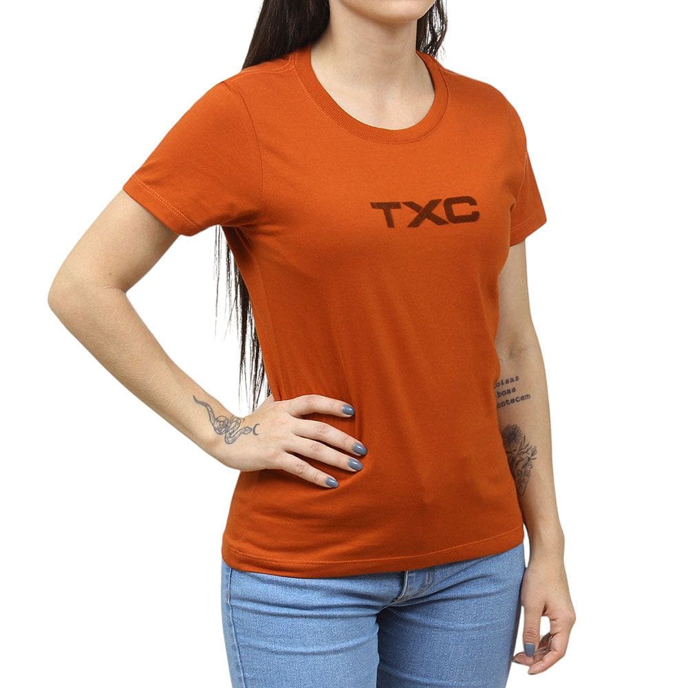 Camiseta Feminina Laranja TXC 38279