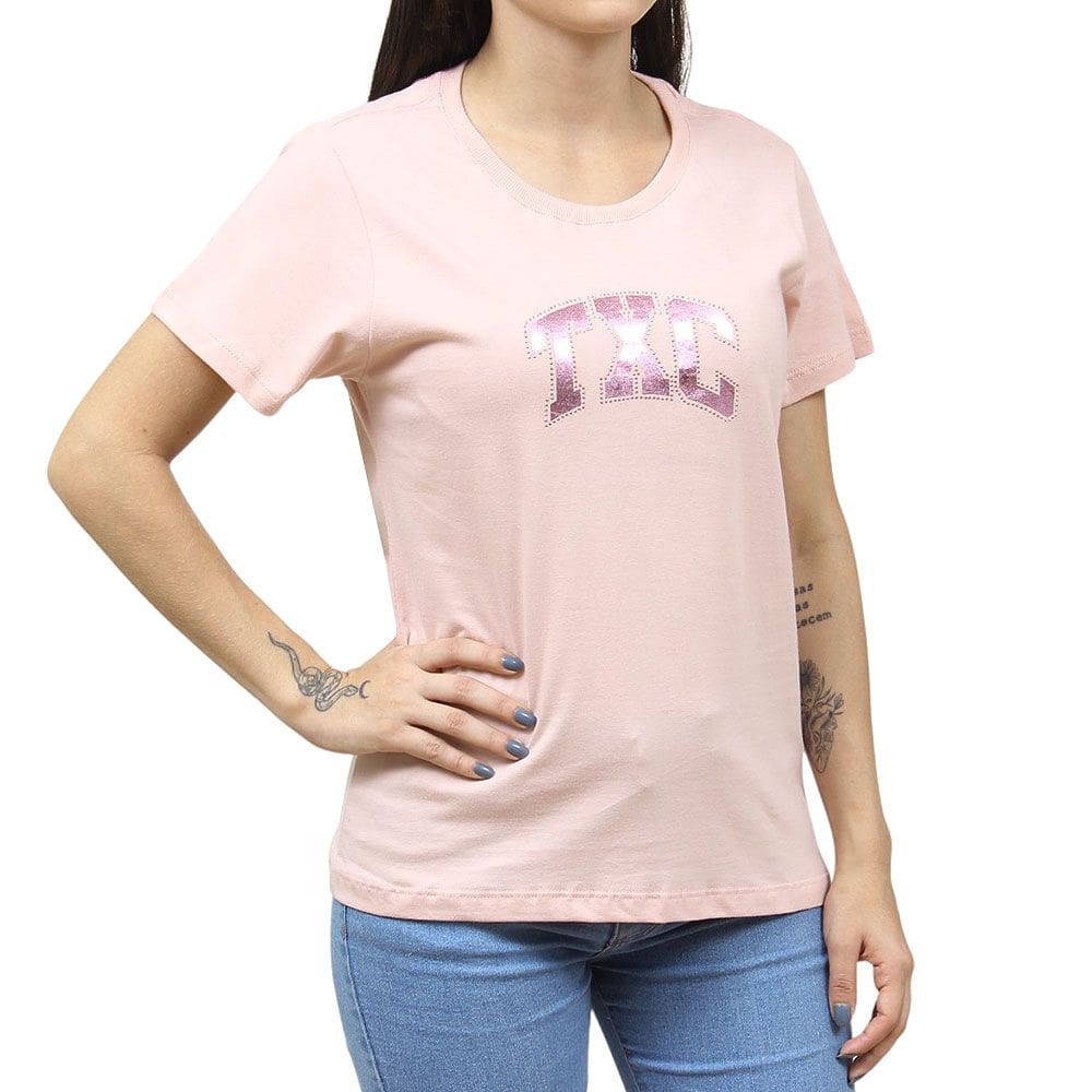 Camiseta Feminina Rosa TXC 38220
