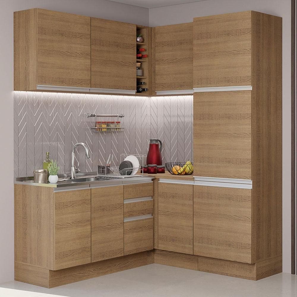 Cozinha Completa 329001 Com Armário E Balcão RusticRustic