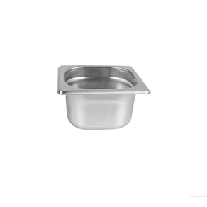 Kit 4 Cubas Gastronomica Inox Gn 1/6X100Mm (176X162Mm)