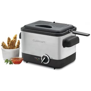 Fritadeira Elétrica 1.1L em Aço Inoxidável, 1000W 110V, Cuisinart CDF100, Prata