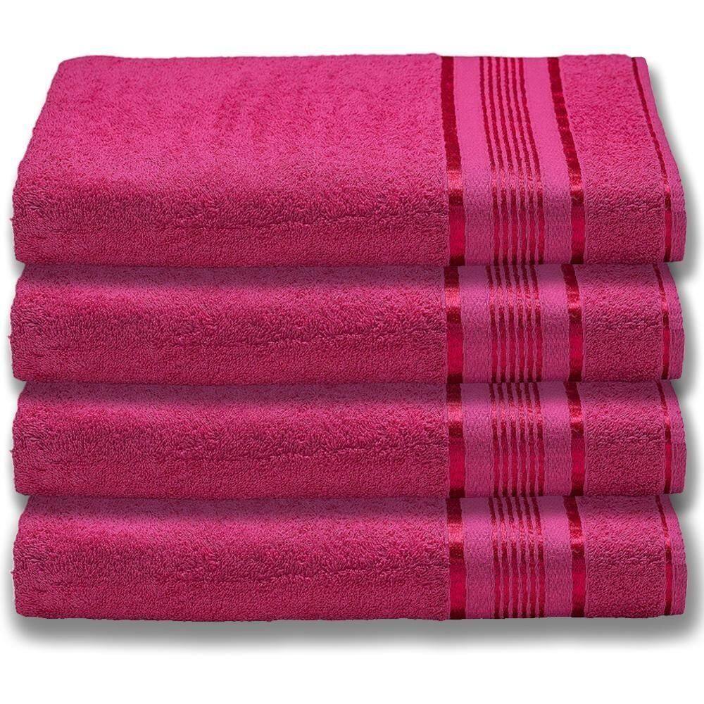 4 Toalhas Super Gigante Grossa Abraça O Corpão 80x180 Egito Rosa
