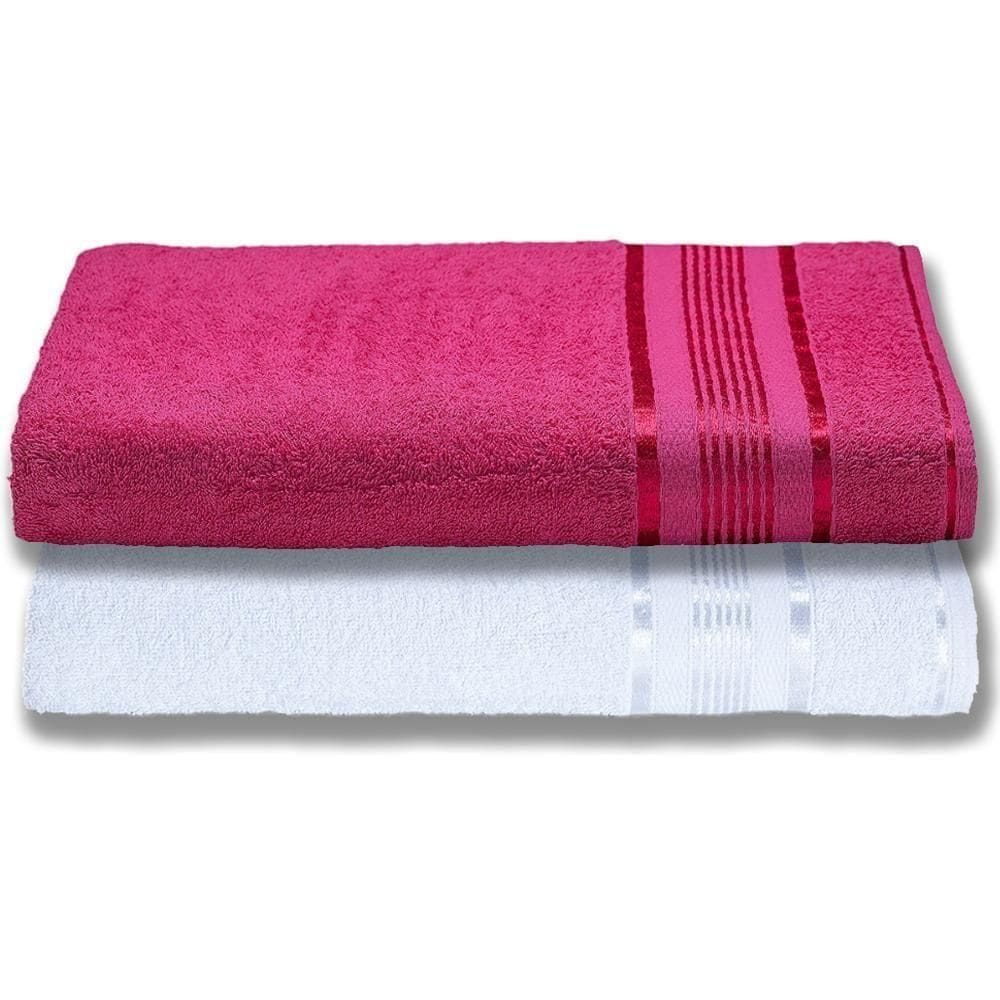 2 Toalhas Super Gigante Grossa Abraça O Corpão 80x180 Egito Br+rs
