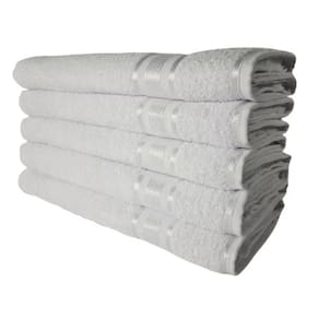 Kit 05 Toalha De Banho Super Gigante Egito Abraça Corpo Branco