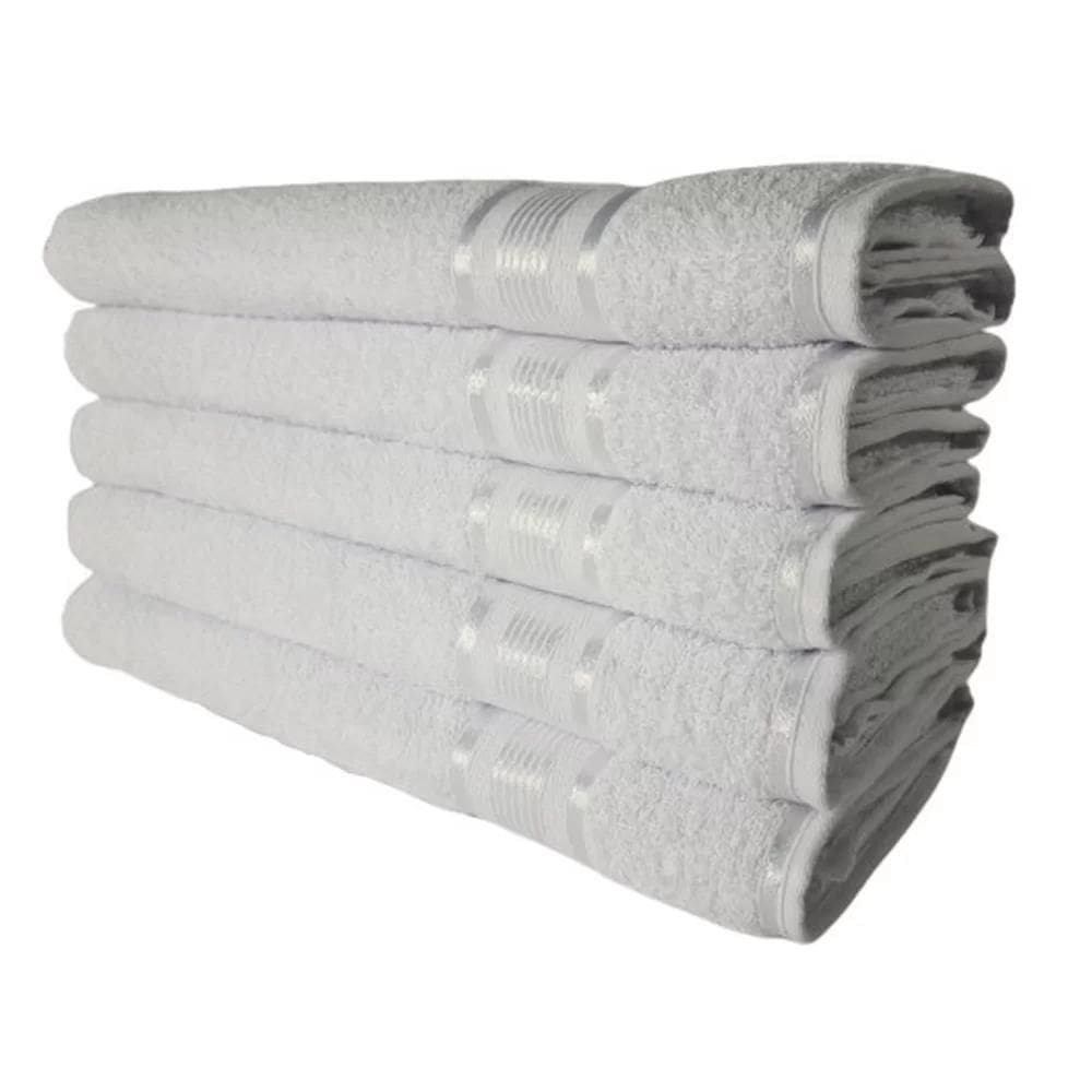 10 Toalhas Super Gigante Grossa Abraça O Corpão 80x180 Egito Branco