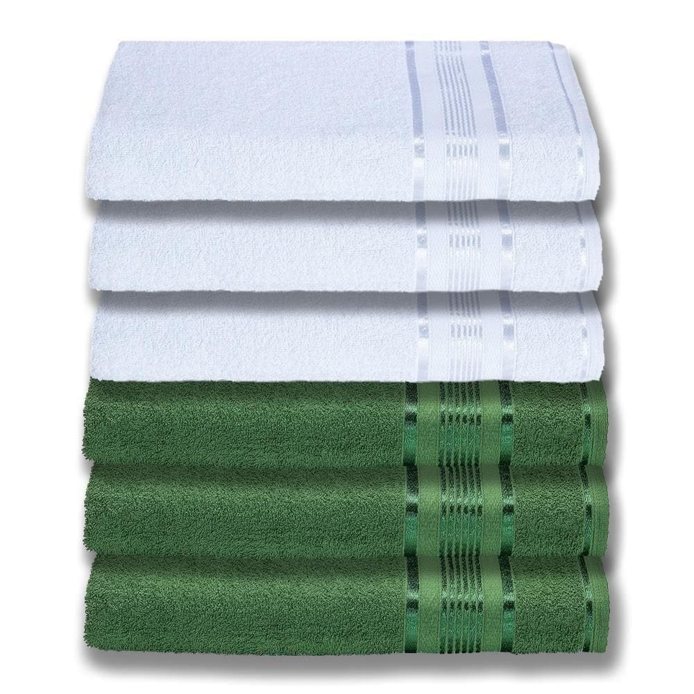 6 Toalhas Super Gigante Grossa Abraça O Corpão 80x180 Egito Vd+br