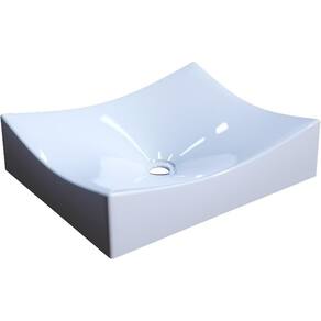 Cuba De Apoio Retangular Banheiro Lavabo C01 Ml44W Branco