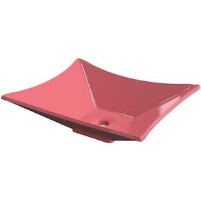 Cuba De Apoio Retangular C01 Para Banheiro Lux L38 Rosa
