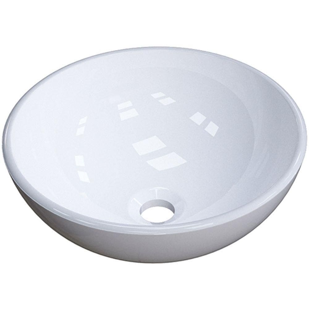 Cuba De Apoio Redonda C01 Para Banheiro R35W Branco