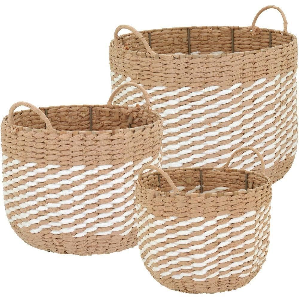 Canggu Cesta Fibra Natural 3Pç