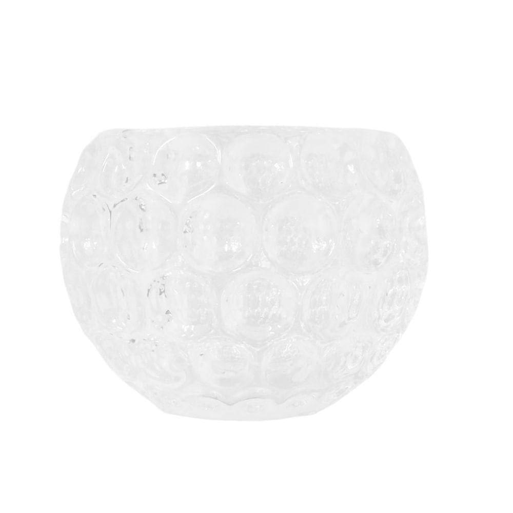 Vaso De Vidro Decoração Redondo 9cm Charm