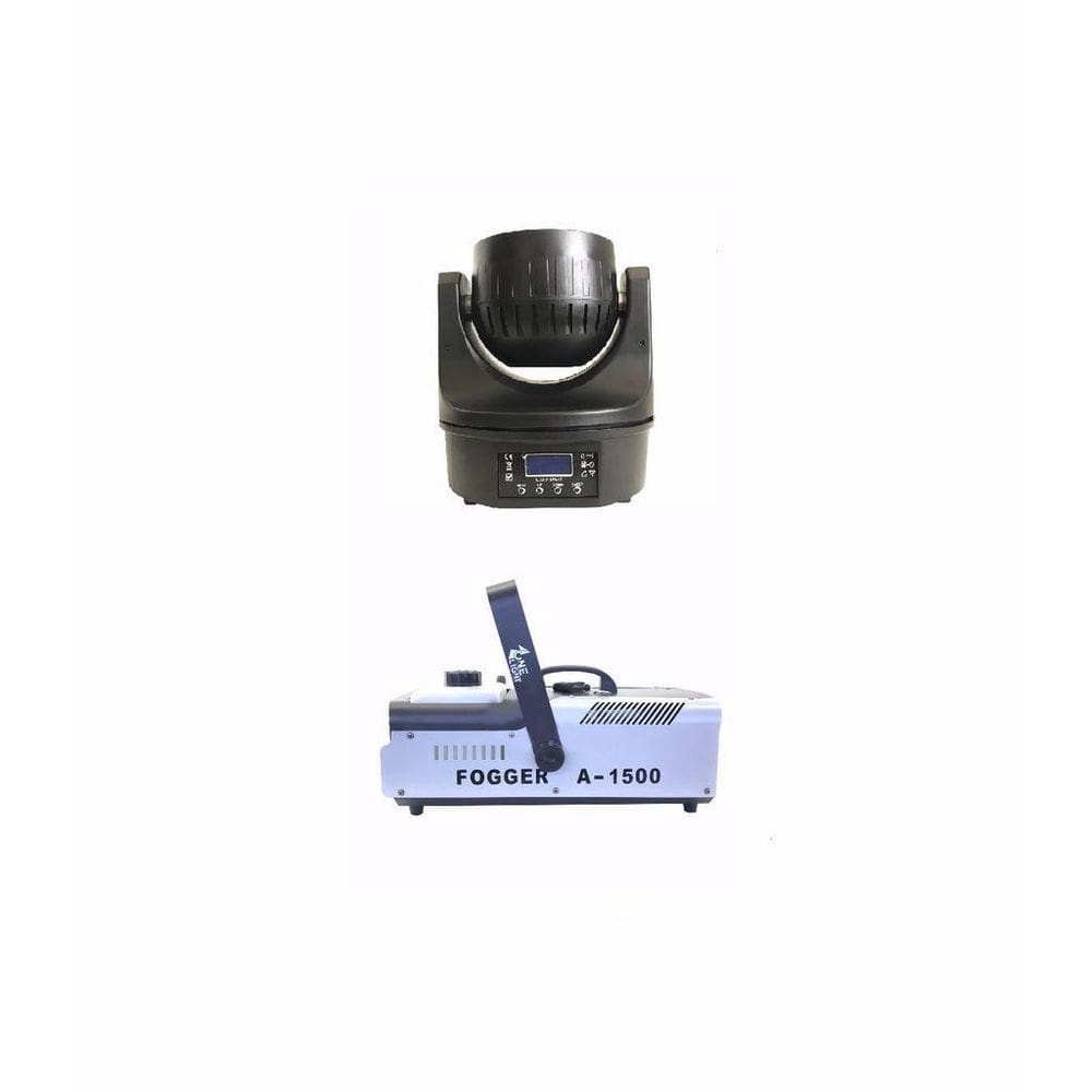 Kit 2 Moving Mini B-Eye 6X15W Rgbw + Maquina De Fumaça 1500W