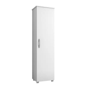 Armário Multiuso Jasmim Branco 1 Porta Kaiki Móveis Branco