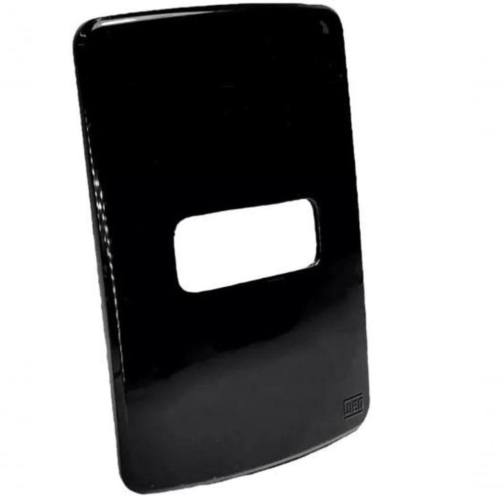 Placa 4x2" 1 Posição Composé Preto