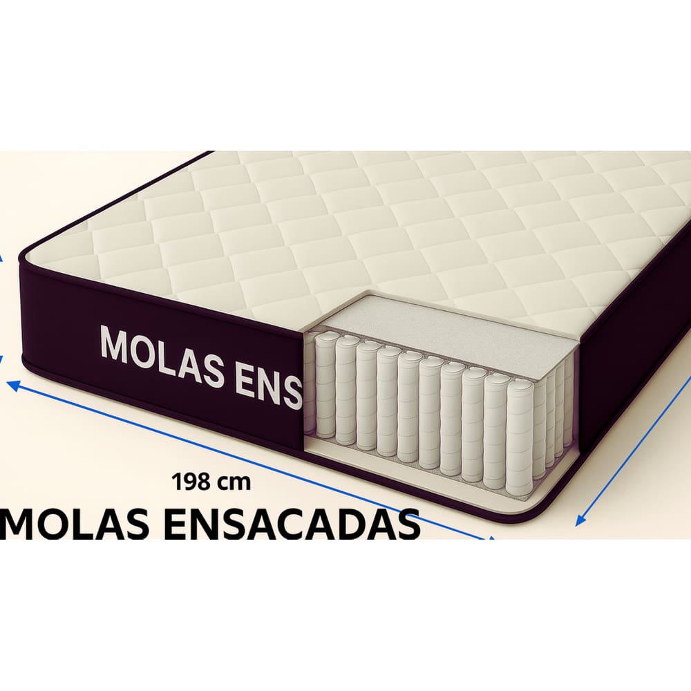 Colchão King Molas Ensacadas (28x198x203)