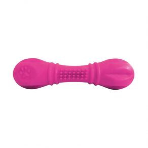 Osso Especial Brinquedo Borracha Pet N º 1 Tam P Rosa