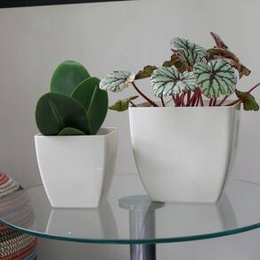 Cachepot Siena 20 X 18 Cm Cor 06 - Branco Sólido