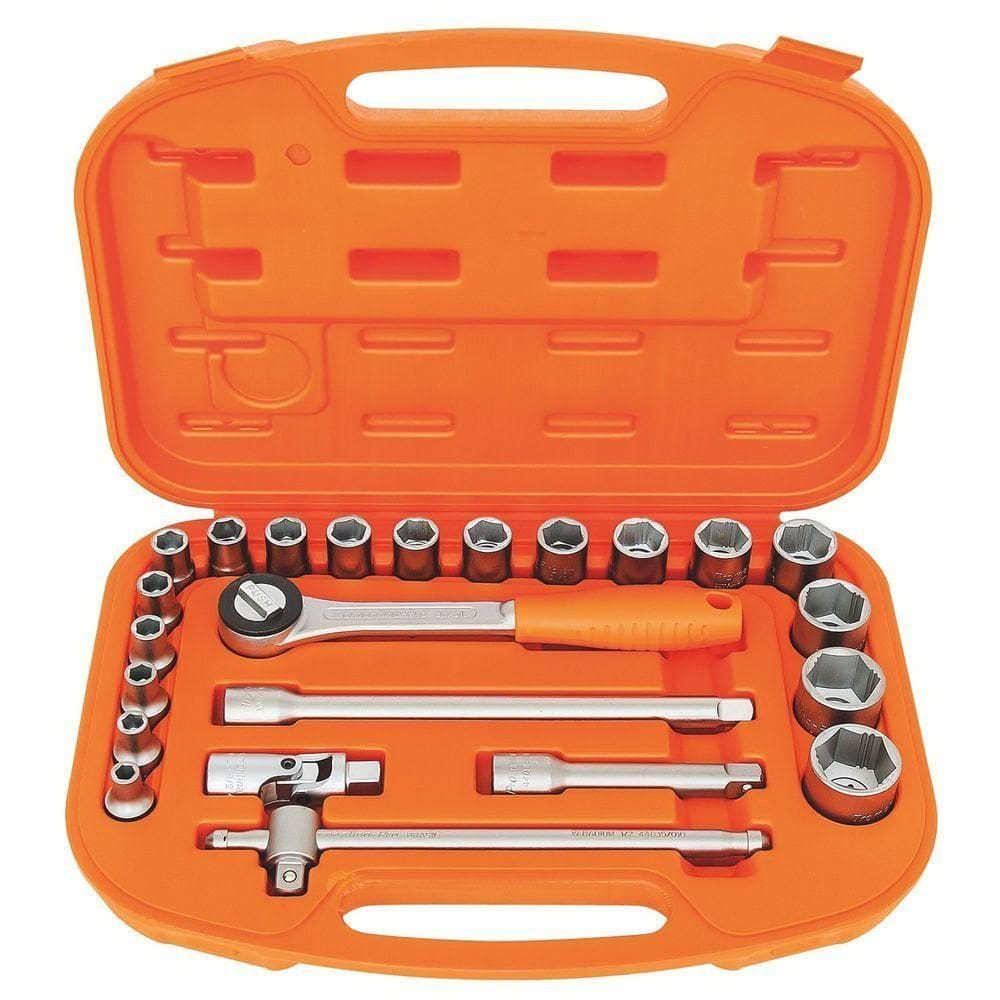 Maleta Com Soquetes Xtractor Plus E Acessórios 1/2” Milímetros - 23 Peças Tramontina Pro Tramontina
