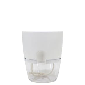 Cachepot Acqua Autoirrigável 12 Cm Cor 06 - Branco Sólido