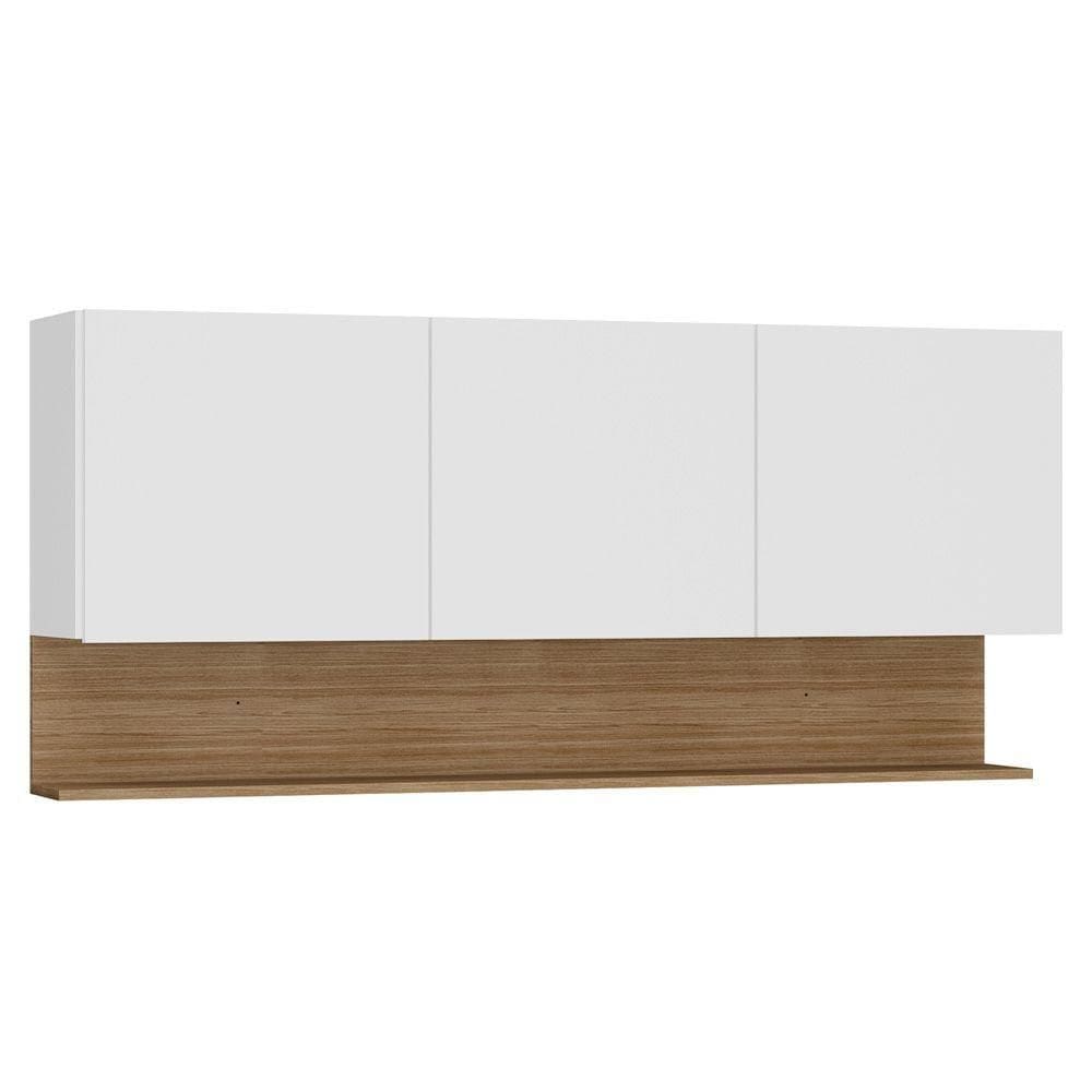 Armário Aéreo 150cm 3 Portas Lina K02 Supremo/freijó - Mpozenato
