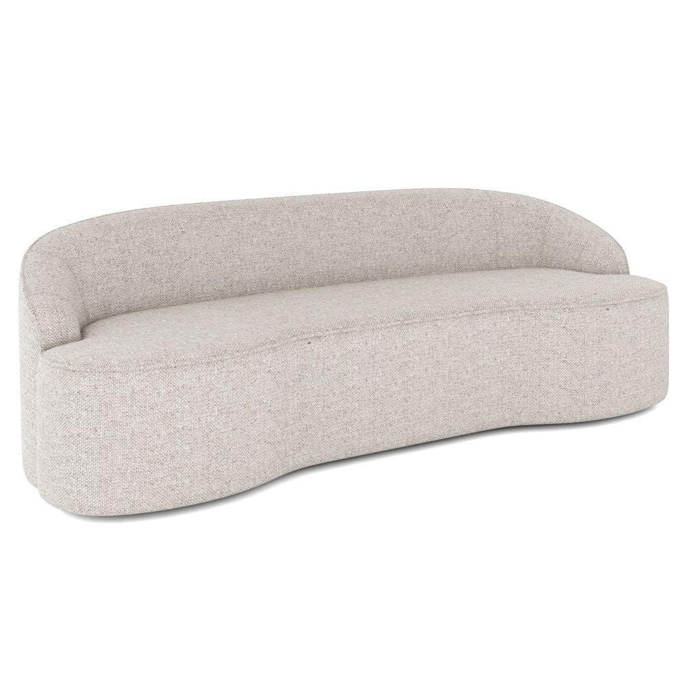 Sofá 5 Lugares Para Sala De Estar Living 300cm Theo D06 Linho Pérola - Mpozenato