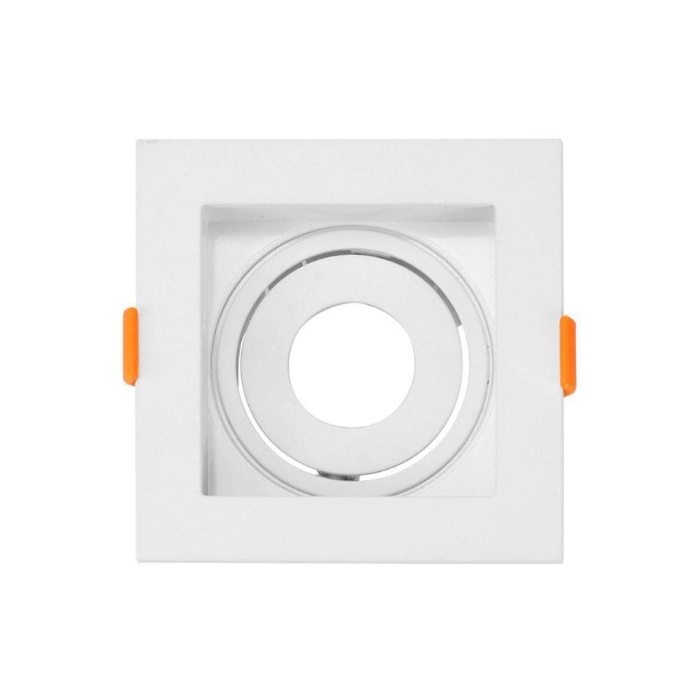 Spot Quadrado Embutir Recuado Mr11 Branco