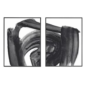 Kit 02 Quadros De Parede Decorativo Canvas Abstrasto 80 Cm M02 - D`rossi