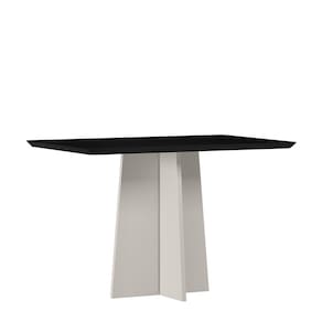 FORA DE LINHA Mesa Jantar Retangular 120 x 80 Com Vidro 3mm Julia Sem Cadeiras ÉdeCasaMóveis