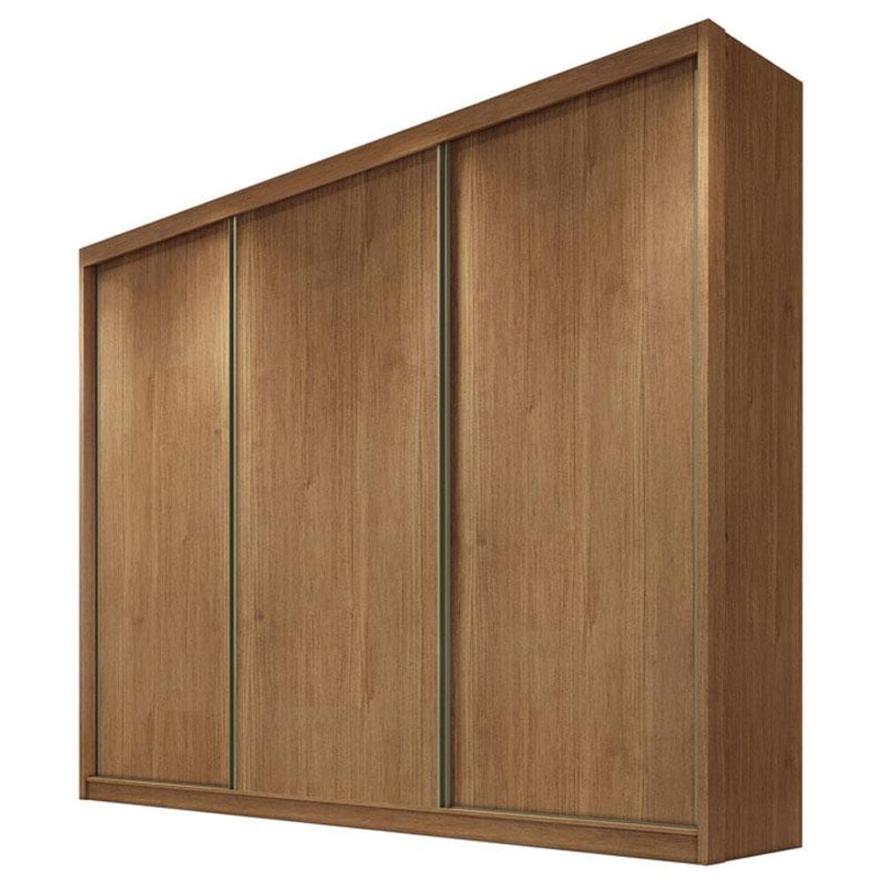 Guarda Roupa Casal Medelim 3 Portas 4 Gavetas Cumaru 23 - Novo Horizonte
