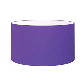 Cúpula em Tecido Cilindrica Abajur Luminária Cp-4189 50x30cm Roxo