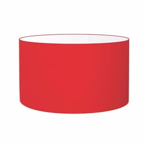 Cúpula em Tecido Cilindrica Abajur Luminária Cp-4189 50x30cm Vermelho